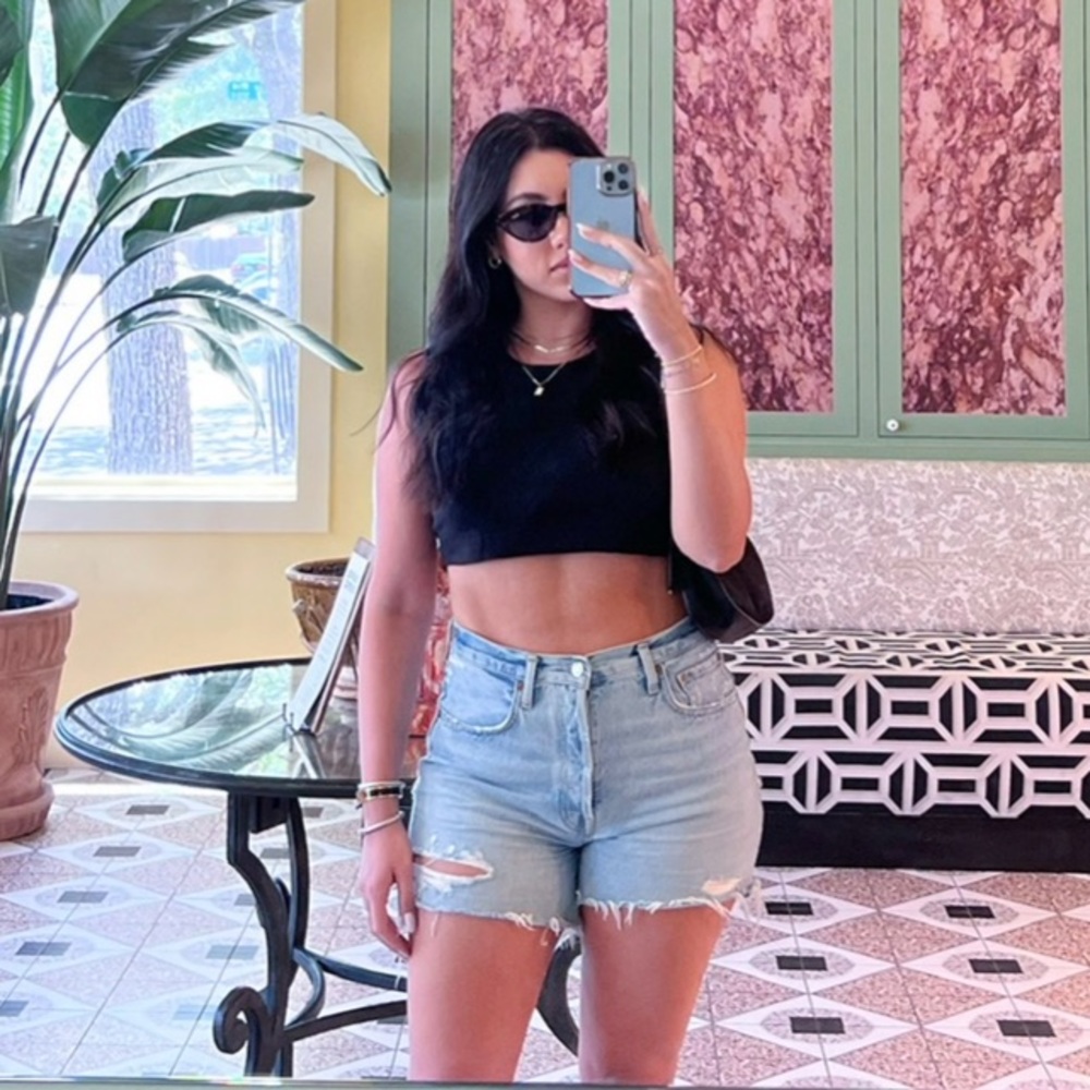 AGOLDE denim shorts